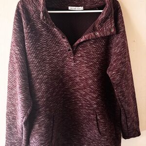 Michelle Mae Burgundy Cowl Neck Sweater